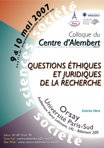 Affiche colloque 2007